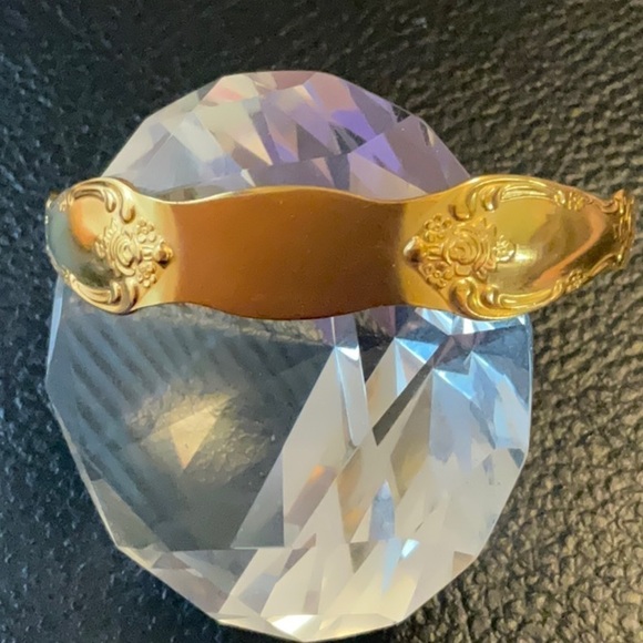 Vintage Sterling Silver and 14K Gold Vermeil Bracelet - Picture 4 of 8